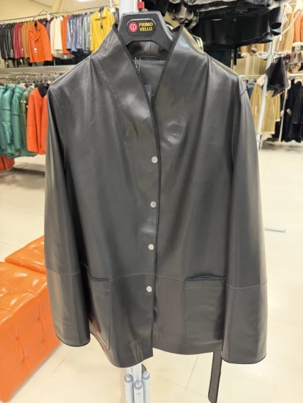 Женская кожаная куртка 3100, черная, размер 46, артикул 92190-0