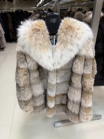 Женская шуба из меха рыси Л850-248-0