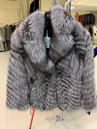 Женская короткая шуба из меха лиса Л1010 - 21-0